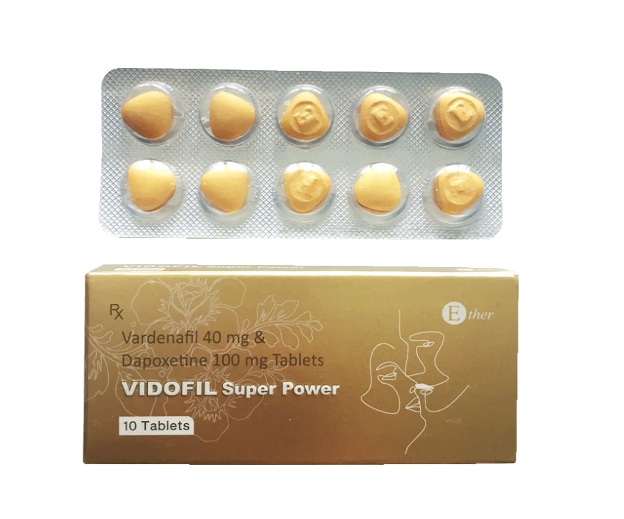 正品印度Ether(醫爾) 印度特效藥 金鑽 Vidofil Super Power 樂威壯雙效片 10粒/盒